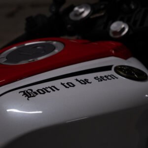 Sticker 15cm : Born to be seen - noir (2x Pack)